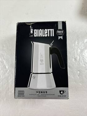 Bialetti 0007255/cnnp Venus 6 Cup Stainless Steel Stovetop Coffee Espresso Maker Free Express