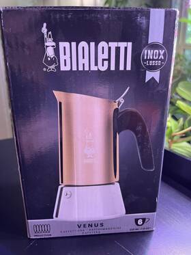 Bialetti 0007284 - Venus Induction Stainless Steel Stovetop Espresso Coffee Maker