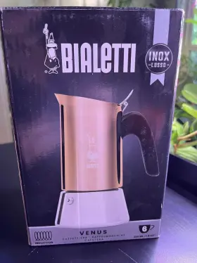 0007284 Bialetti - Venus Induction Stainless Steel Stovetop Espresso Coffee Maker
