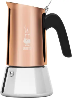 0007285 Bialetti 0007285/cn New Venus Stainless Steel Stovetop Espresso Coffee Maker 6-cups Copper