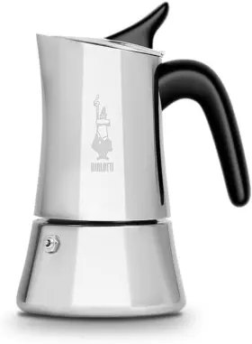 0009051 Bialetti Moon Exclusive Induction Stainless Steel Moka Pot Stovetop Espresso Ma