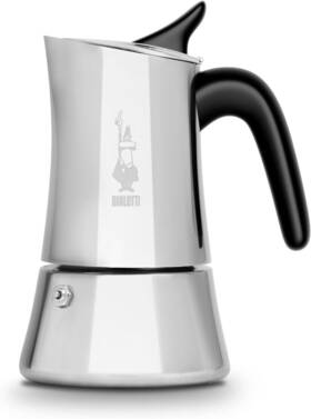Bialetti 0009052 Moon Exclusive Induction Stainless Steel Moka Pot Stovetop Espresso Ma