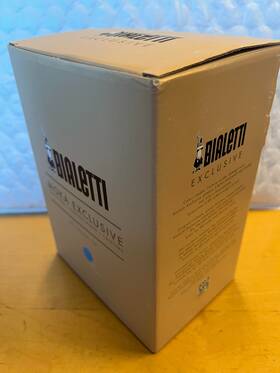 Bialetti 0009062 Moka Exclusive Stovetop Espresso Maker 6 Cups - Light Blue