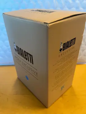 0009062 Bialetti Moka Exclusive Stovetop Espresso Maker 6 Cups - Light Blue