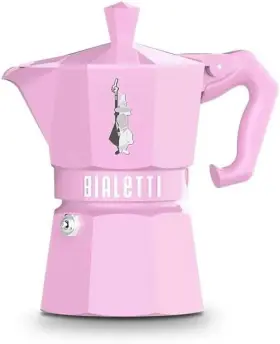 0009063 Bialetti Moka Exclusive Stovetop Espresso Maker 3 Cups - Pink Bia