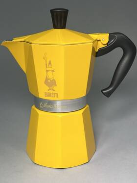 Bialetti 0009193 Moka Express Limited Edition Ocher Ocra Yellow 6 Cup Coffee Pot