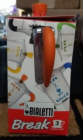 Bialetti 006363012324 Break 3 Cup Espresso Maker New In Package