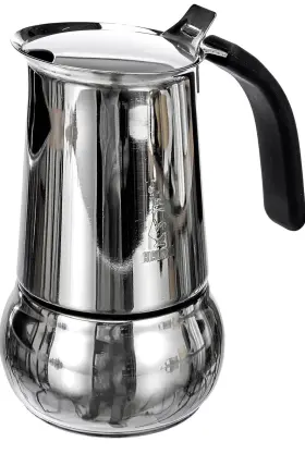 Bialetti 006363018074 Kitty Stainless Steel Stovetop Coffee Espresso 6 Cup New In Box
