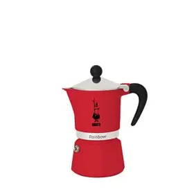 Bialetti 006363018470 - Rainbow Stovetop Espresso Maker Moka Pot 3 Cups 4.3 Oz 130 Ml