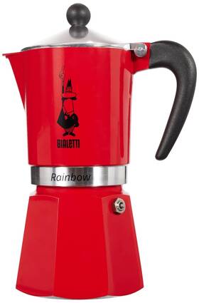 Bialetti 006363018487 4963 Rainbow Espresso Maker Red