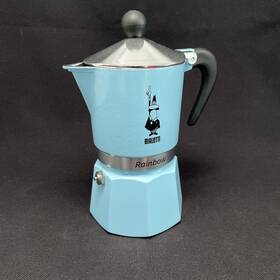 Bialetti 006363018661 5042 Rainbow Espresso Maker Light Blue