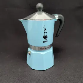 5042 Bialetti 006363018661 Rainbow Espresso Maker Light Blue