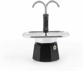 198446 Bialetti 006363027540 Very Good Mini Express 2 Cup Coffee Maker Aluminium Mono