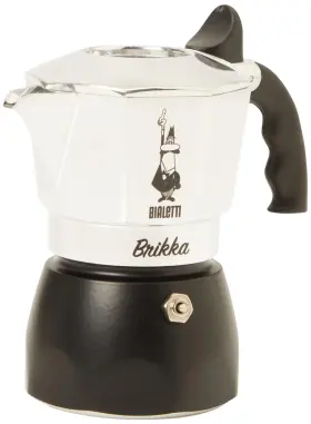 Bialetti 006363030038 New Brikka Moka Pot The Only Stovetop Coffee Maker Capable Of Producing A