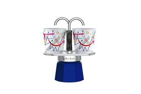 Bialetti 006363030465 Mini Express Kandinsky Moka Set Includes Coffee Maker 2-cups 2.8 Oz 2