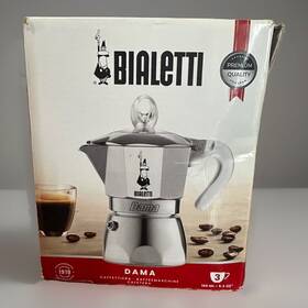 Bialetti 006363033596 Dama Pure Ice Kaffeebereiter 3 Tassen Nicht Induktionsgeeignet Tas