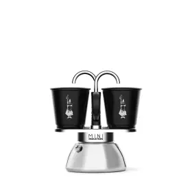 Bialetti 006363036009 Moka Express Maker 2-cup Black Mini Induction Set