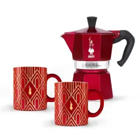 Bialetti 006363037846 Set Moka Express 3 Cups 2 Mugs Art Deco