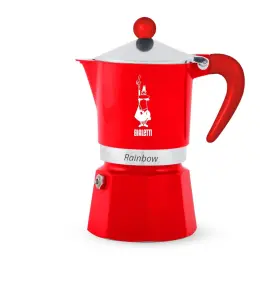 Bialetti 006363040877 Rainbow Moka Pot 3 Cup Espresso Maker With Safety Valve Schiaccianoci Lim