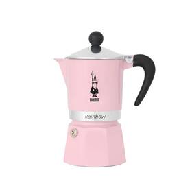 Bialetti 006363043090 Rainbow Moka Pot 3 Cup Espresso Maker With Safety Valve - Pink Primavera Co