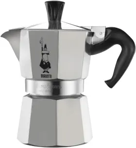 Bialetti 053796801436 Moka Express Iconic Stovetop Espresso Maker Makes Real Italian Coffee