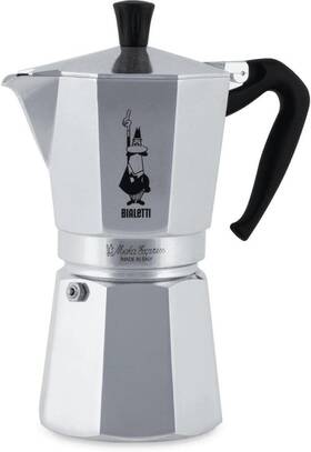 Bialetti 06853 Moka Express Iconic Stovetop Espresso Maker Makes Real Italian Coffee