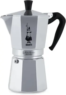 06853 Bialetti Moka Express Iconic Stovetop Espresso Maker Makes Real Italian Coffee