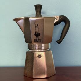 Bialetti 2750-06 Moka Express 6-cup 270ml Aluminum Stovetop Espresso Maker Silver