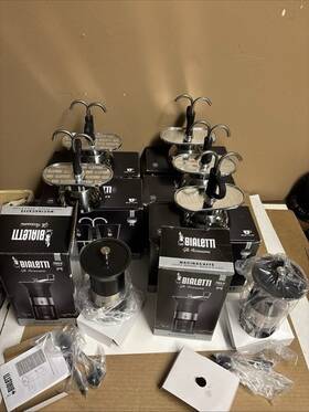 Bialetti 56541 Large Lot Of Inch Espresso Makers Only No Cups Included