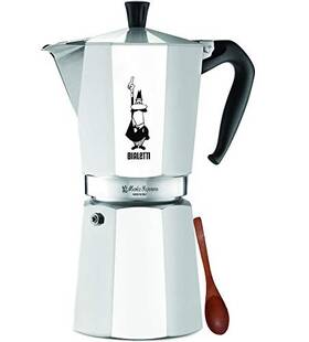 Bialetti 729798512600 Original 12-espresso Cup Moka Express Espresso Maker Machine And Zonoz Wood