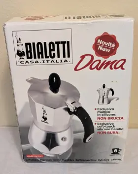Bialetti 762111714206 Dama Coffee Espresso Maker 6 Cup Italy Unused In Open Box
