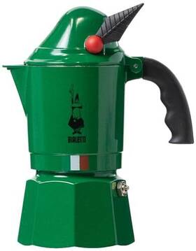 Bialetti 798525580175 Moka Express Alpina Iconic Stovetop Espresso Maker Pot 3 Cups 4.3 Oz -