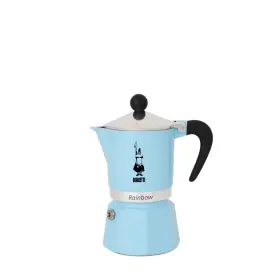 Bialetti 800636301867 Rainbow Stovetop Espresso Maker Moka Pot 6 Cups 8.4 Oz - 250 Ml Alum Inch