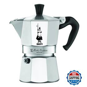Bialetti B0000cf3q6 Moka Express Iconic Italian Stovetop Espresso Maker - 6-cup Silver