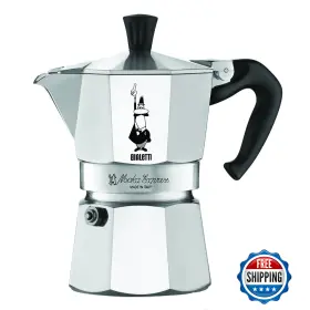B0000cf3q6 Bialetti Moka Express Iconic Italian Stovetop Espresso Maker - 6-cup Silver