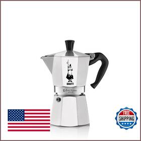 Bialetti B000cny6uk Moka Express Stovetop Espresso Maker 6-cup 6 Oz Aluminum Silver