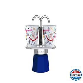 Bialetti B088tr44vh - Mini Express Kandinsky Moka Set Includes Coffee Maker 2-cups 2.8 Oz