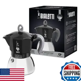 B089ly6wfr Bialetti - Moka Induction Pot Suitable For All Types Of Hobs 6 Cups