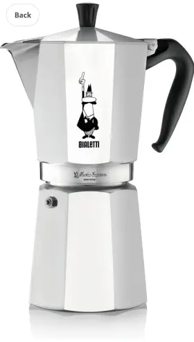 B8006363000277w4 Bialetti Moka Express 18 Cups Iconic Cafe Espresso Maker Made In Italy Used Once