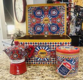 Bialetti Dolce & Gabanna 006363038515 And Gabbana Mola Express 3 Tazze& Barattolo Di Caffe Inch Irresistible