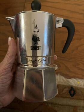 Bialetti Pma-2 Moka Cafe Stove Top Espresso 1 Cup Percolator Italian A2