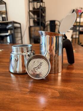 Bialetti X25b Stainless Steel Stovetop Espresso Maker Gas/electric/induction