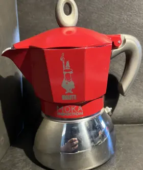 Xo2e Bialetti Mika Induction Expresso Pot Red Aluminum 2 Cup 2017 U/a4