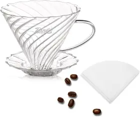 Gykf1033 Bincoo Coffee Dripper With 40 Filters Resuable Pour Over Maker Wit