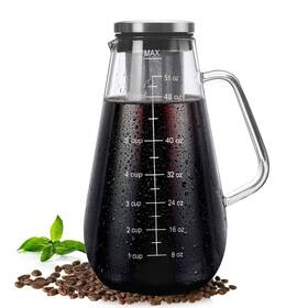 Bnunwish 601263906889 Cold Brew Coffee Maker Iced Tea Pitcher Infuser With Airtight Lid And Thick H