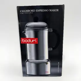 10617-81 Bodum Chambord Espresso Maker 6 Cup / 12 Fl. Oz Made In Switzerland 10617 Htf