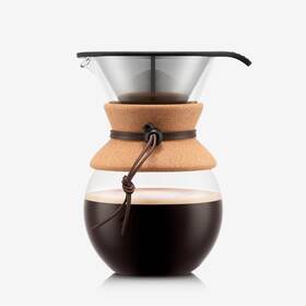 Bodum 313034355320 34 Oz Pour Over Coffee Maker High-heat Borosilicate Glass With Reusable S