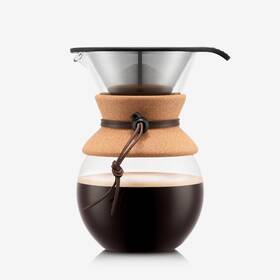 Bodum 445017468468 34 Oz Pour Over Coffee Maker High-heat Borosilicate Glass With Reusable S