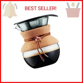 Bodum 735343902154 17oz Pour Over Coffee Maker High-heat Borosilicate Glass With Reusable St