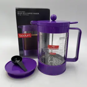 K11081 Bodum Bean Cold Brew Press And Iced Coffee Maker 51 Oz Purple New Open Box